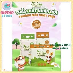 COMBO 2 BỊCH Tã Bỉm Quần Dán AMOR NATURAL, Mềm Mại, Mỏng Nhẹ đủ size thấm hút tốt. 5