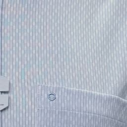 Áo sơ mi nam Owen ngắn tay màu trắng họa tiết regular fit vạt bầu vải sợi tre AR260624NT 7