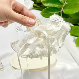 Kẹp tóc nơ ren hoa đuôi dài vintage – phong cách tiểu thư Hàn Quốc, sang chảnh, dễ phối đồ - Phụ kiện Vân Lee - MS033 4