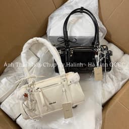 BST NEW - Túi Kẹp Nách Quai Dài Charm Sao Đính Nơ 4