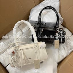 BST NEW - Túi Kẹp Nách Quai Dài Charm Sao Đính Nơ 3