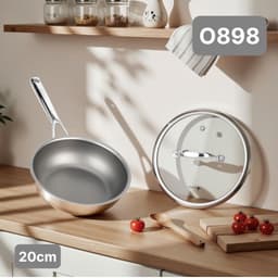 Chảo sâu lòng vi điểm oyaton O898-20cm 1