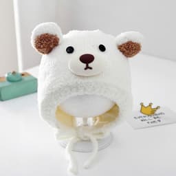 Mũ Len Trẻ Em Hình Gấu Cute Thu Đông Che Tai Giữ Ấm Cho Bé Trai Bé Gái Mềm Mại Thoải Mái - Kho Sỉ Gia Dụng Alulu 4