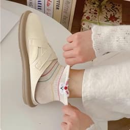 Set 10 Đôi Tất, Vớ Nữ Cổ Ngắn Bốn Mùa, Dệt Kim Sợi Tơ Siêu Mềm Mại, Kháng Khuẩn, Khử Mùi Hôi, Màu Tiêu Hình Thú tv 4