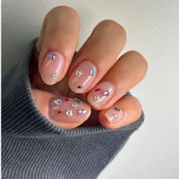 100 Viên Đá Nail Mini Mix Màu – Đa Hình Pha Lê Lấp Lánh ✨ 4