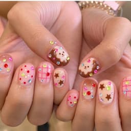 Đá Nail Tròn MI Mix Màu Pastel Kẹo Ngọt – Đá Đính Móng Lấp Lánh Nhiều Size 100 Viên Đa Sắc 4