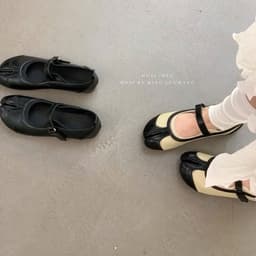(Ảnh thật) Giày quai ngang phối da lộn chất mềm êm A3618-1 4