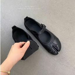 (Ảnh thật) Giày quai ngang phối da lộn chất mềm êm A3618-1 8