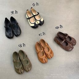 (Ảnh thật) Giày quai ngang phối da lộn chất mềm êm A3618-1 1