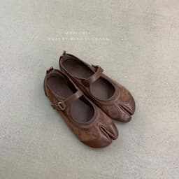 (Ảnh thật) Giày quai ngang phối da lộn chất mềm êm A3618-1 5