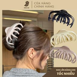 Kẹp Tóc Càng Cua Bạch Tuộc Medusa NHÀ CÚ Size Lớn Vân Đá Phong Cách Phụ Kiện Tóc Hàn Quốc Thanh Lịch 6191 7