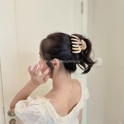 Kẹp Tóc Càng Cua Bạch Tuộc Medusa NHÀ CÚ Size Lớn Vân Đá Phong Cách Phụ Kiện Tóc Hàn Quốc Thanh Lịch 6191 5