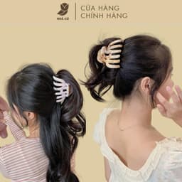 Kẹp Tóc Càng Cua Bạch Tuộc Medusa NHÀ CÚ Size Lớn Vân Đá Phong Cách Phụ Kiện Tóc Hàn Quốc Thanh Lịch 6191 6