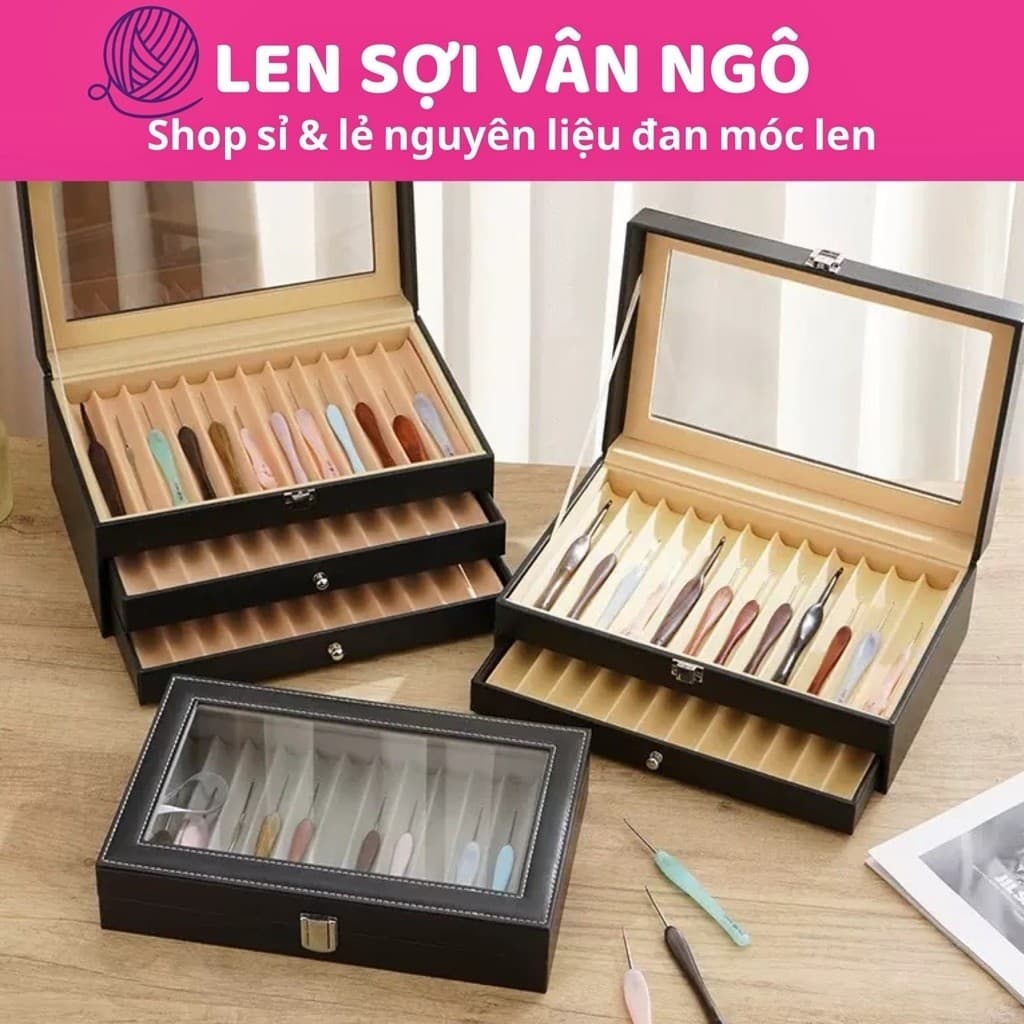 Hộp đựng kim móc nhiều tầng