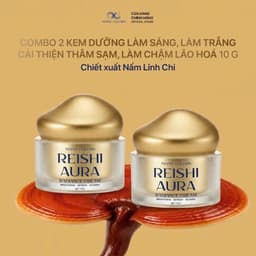 Kem Nám Linh Chi Hỗ Trợ Dưỡng Trắng, Mờ Nám Sạm Reishi Aura - Dành Cho Nam và Nữ (10g) 5