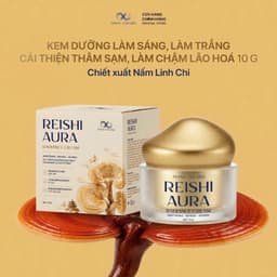 Kem Nám Linh Chi Hỗ Trợ Dưỡng Trắng, Mờ Nám Sạm Reishi Aura - Dành Cho Nam và Nữ (10g) 1