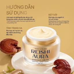 Kem Nám Linh Chi Hỗ Trợ Dưỡng Trắng, Mờ Nám Sạm Reishi Aura - Dành Cho Nam và Nữ (10g) 6