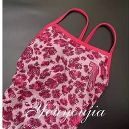 [Hoả Tốc Sẵn] Đồ Bơi,Bikini Nữ Một Mảnh liền Báo Nhũ Hồng Hai Dây QC 3