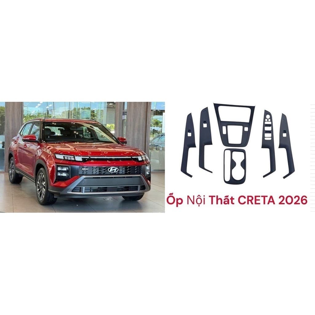 Ốp Nội thất Creta 2026  2027 fom mới nhất hiện nay nhựa abs mầu vân đá