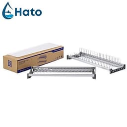 Giá Đựng Bát Đĩa Cố Định HATO Inox 304 Cao Cấp Chống Gỉ, Kệ Đựng Bát Đĩa Nhà Bếp Chắc Chắn Và Sáng Bóng 5