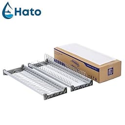Giá Đựng Bát Đĩa Cố Định HATO Inox 304 Cao Cấp Chống Gỉ, Kệ Đựng Bát Đĩa Nhà Bếp Chắc Chắn Và Sáng Bóng 8