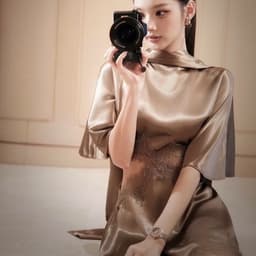 (Dmina)  Đầm Body lụa phối ren viền cutout khoét eo ren tà chéo sang chảnh quyến rũ 3