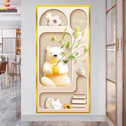 Tranh 3D Decan Dán Tường CoriHome Trang Trí Nhà Cửa Sẵn Keo (kích thước 0.6m x 1.2m) 5