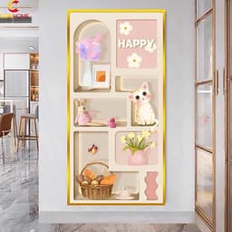 Tranh 3D Decan Dán Tường CoriHome Trang Trí Nhà Cửa Sẵn Keo (kích thước 0.6m x 1.2m) 8