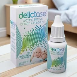 Men tiêu hóa Delictase Lactase Enzym 15ml, hỗ trợ ngừa tiêu chảy, nôn trớ, hấp thụ kém do bất dung nạp đường Lactose 1