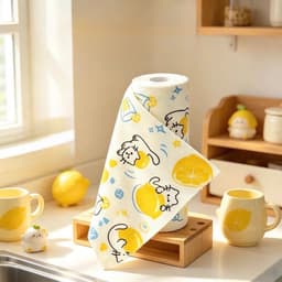 Cuộn Lau Bếp Đa Năng Siêu Thấm Hút Tái Sử Dụng Khăn Lau Kháng Khuẩn Chống Dầu Không Xơ Vải hoạ tiết NHÀ TH 2