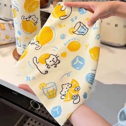 Cuộn Lau Bếp Đa Năng Siêu Thấm Hút Tái Sử Dụng Khăn Lau Kháng Khuẩn Chống Dầu Không Xơ Vải hoạ tiết NHÀ TH 6