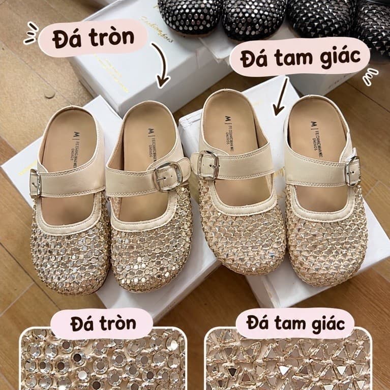 Sục đá bilng bling Y 1015 đế êm mềm