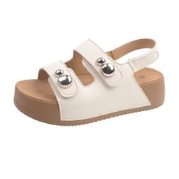 Sandal Đế Cao 5p năng động Da Pu mềm dễ mang| Sandal Học Sinh 7