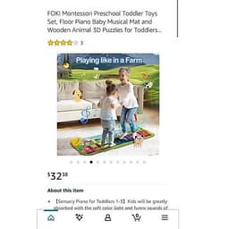 Đồ chơi Thảm đàn piano cỡ lớn Musical Mat 3