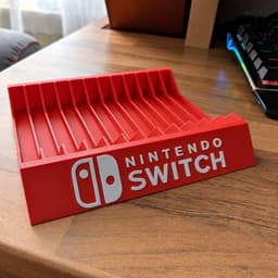 Kệ Đựng Hộp Game Nintendo Switch 1/2 12 Khe, Giá Đỡ Game Để Bàn In 3D 2