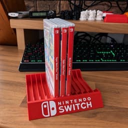 Kệ Đựng Hộp Game Nintendo Switch 1/2 12 Khe, Giá Đỡ Game Để Bàn In 3D 3