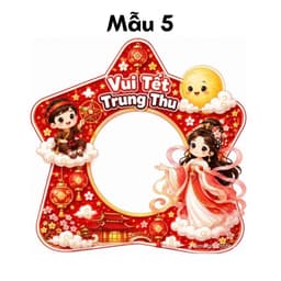 Sét phôi kẹo cầm tay trung thu , sinh nhật , tết … , set gồm phôi giấy , nắp cầu , que cầm ( KHÔNG KÈM KẸO ) 6