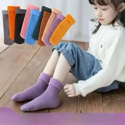 Tất Lót Lông Giữ Nhiệt Cho Bé Trai Bé Gái Từ 2-8 Tuổi Dày Dặn Ấm Áp Mềm Mại Siêu Ấm Hà kho Tất 6