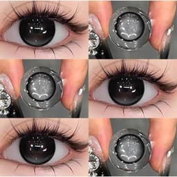 [CÓ CẬN] Kính Áp Tròng BEAR COW Mẫu Xám Đen Boba Milk Tea 14.5mm Ngọt Ngào Lens 6 Tháng 0.0-6.0 6