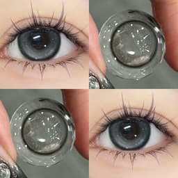 [CÓ CẬN] Kính Áp Tròng BEAR COW Màu Xám Mythic Gray 14.2mm Xám Nổi Bật Lens 6 Tháng 1
