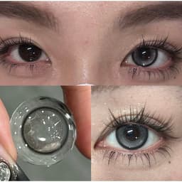 [CÓ CẬN] Kính Áp Tròng BEAR COW Màu Xám Mythic Gray 14.2mm Xám Nổi Bật Lens 6 Tháng 6