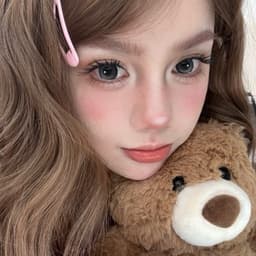 [CÓ CẬN] Kính Áp Tròng BEAR COW Màu Xám Mythic Gray 14.2mm Xám Nổi Bật Lens 6 Tháng 8