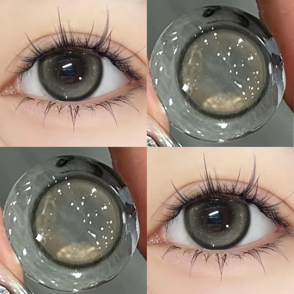 [CÓ CẬN] Kính Áp Tròng BEAR COW Mẫu Mythic Brown 14.2mm Nâu Huyền Bí Lens 6 Tháng