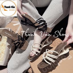 Cao gót xuồng quai dây sợi phối khoá bản cao 5 phân_Thanh Vân Shoes (X0188) 1