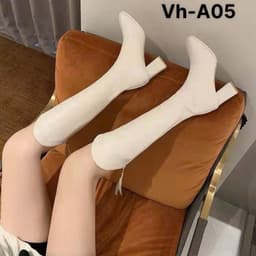 Bốt Gối Cổ V đế vuông 7p tôn dáng 2026 3