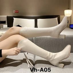 Bốt Gối Cổ V đế vuông 7p tôn dáng 2026 5