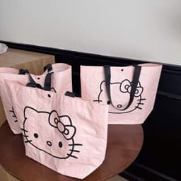 TÚI CÓT TOTE HELLO KITTY OVERSIZE – VỪA XINH VỪA CHỨA CẢ THẾ GIỚI 🎀 6