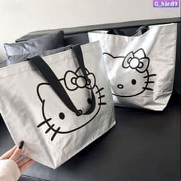 TÚI CÓT TOTE HELLO KITTY OVERSIZE – VỪA XINH VỪA CHỨA CẢ THẾ GIỚI 🎀 2