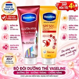 [ HÀNG THÁI] sữa dưỡng thể BODY -CHỐNG NẮNG VASELINE NỘI ĐỊA THÁI LAN 290ml/chai 1
