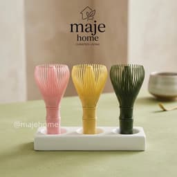 Chasen nhựa đánh matcha Nhật Bản. Dụng cụ đánh trà xanh tạo bọt mịn, phụ kiện pha matcha tiện lợi - Majehome 2
